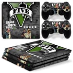 Kit De Autocollants Skin Decal Pour Nouvelle Console De Jeu Ps4 Pro, T1tn-P4pro-6882