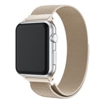 Apple Watch 42mm unique stainless steel watch band - Champagne Silver