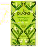 Pukka Teas Organic Lemongrass & Ginger Tea - 20 Teabags x 4 Pack