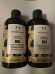 2x The Body Shop Shea Repair Shampoo Dry, Very Dry Hair 250ml Vegan X 2