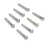 Button Head Sheet Metal Screws, 6x3/4´, Pack of 8