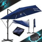 Kesser - Parasol Parapluie sun xl 300 x 300 cm Couverture incluse + sécurité anti-vent Pivotant Inclinable Basculant Grand parasol de marché Rotation