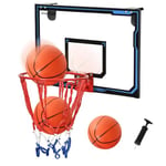 YITAHOME Mini Panier de Basket d'intérieur pour Chambre de Sport, Jouet de Bureau, Planche de Basket, kit avec 4 balles et Pompe, Panier de Basket pour l'extérieur, l'intérieur, Le Bureau, la Maison