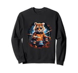 Tiger Playing Drums - Animal Tiger Lover Drum set Sweatshirt