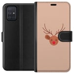 Samsung Galaxy A71 Svart Plånboksfodral Ren Julkänsla