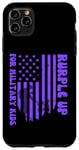 Coque pour iPhone 11 Pro Max Violet drôle pour les enfants militaires 2024