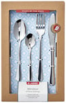 Judge Windsor BF48 16 Piece 18/0 Stainless Steel Cutlery Set for 4 People, Knife, Fork, Spoon and Teaspoon, 25 Year Guarantee