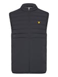 Lyle & Scott Sport Hybrid Double Baffle Gilet Svart