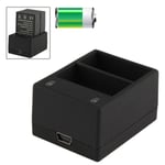 Batterie d'USB double comme Chargeur de voyage pour la batterie de GoPro Hero 3 / héros 3 AHBBP-301/302