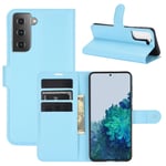 samsung Samsung S21 Plus PU Wallet Case Light Blue