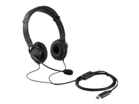 Kensington USB Hi-Fi Headphones - Hörlurar med mikrofon - på örat - kabelansluten - USB