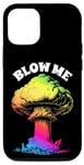 Coque pour iPhone 12/12 Pro Bombe atomique nucléaire arc-en-ciel Blow Me Sarcastic pour adulte Gay Pride