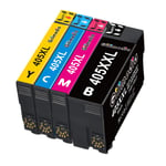 Gilimedia 405XXL Ink Cartridges for Epson 405 405XL Ink for Epson WorkForce WF-7830DTWF 7830DTWF WF-7840DTWF 7840DTWF WF-7835DTWF 7835DTWF WF 7830 WF 7840 WF 7835 Black Cyan Magenta Yellow (4 Pack)