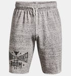 Under Armour Mens Shorts Project Rock Terry Grey Gym Training Large 1370459
