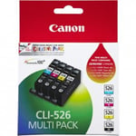 Canon CLI-526 BK/C/M/Y Ink Cartridge + Photo Paper Value Pack. Cartri