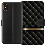 Apple iPhone XS Svart Plånboksfodral Lyxigt