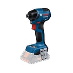Bosch Professional 18V System Cordless Impact Driver GDR 18V-220 C (up to 3,400 RPM, Torque of 220 Nm, brushless Motor, Without Batteries and Charger, incl. 1 x Belt Clip, 1 x bit Holder)