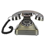 Retro Landline Phone, Vintage Landline Telephone, Antique Bronze Corded Telephone with Large Button for Home/Office Decorationg