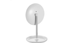 Platinet rund sminkspegel LED-lampa - stående, justerbar ljusstyrka, touch, med 600maH-batteri