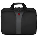 Wenger Legacy 17" Laptop Case Triple Compartment Black Padded 19L Carry On Bag