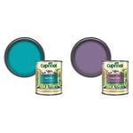 Cuprinol 5159073 Garden Shades Exterior Woodcare, Beach Blue'], 1L & 5232364 CUPGSPP1L 1 Litre Garden Shades Paint - Purple Pansy