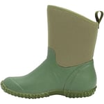Muck Boots Women's Muckster 2 Mid Snow Boot, Green W/Floral Print Lining, 5 UK