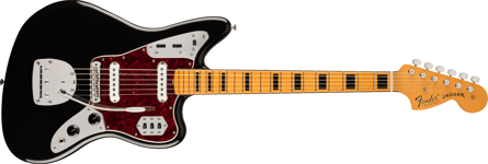 Fender Vintera II 70's Jaguar, Maple Fingerboard, Black
