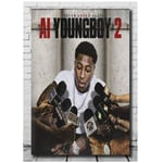 AI Youngboy Never Broke Again Rap Hip Hop Music Album Painting Poster Prints Canvas Wall Picture for Home Room Decor-50x75cm No Frame