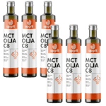 Upgrit C8 MCT-olja 500 ml, 6-pack