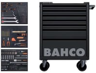 Bahco verktøyvogn med 7 skuffer og 216 verktøydeler