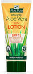 Aloe Pura, Organic Aloe Vera Sun Lotion SPF 15, Natural, Vegetarian, Cruelty Fre