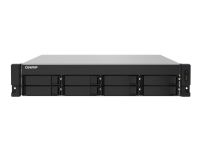 QNAP TS-832PXU-RP - NAS-server - 8 fack - 32 TB - kan monteras i rack - SATA 6Gb/s - HDD 4 TB x 8 - RAID RAID 0, 1, 5, 6, 10, 50, JBOD, 60 - RAM 4 GB - 2.5 Gigabit Ethernet / 10 Gigabit Ethernet - iSCSI support - 2U