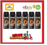 6 x 150ml Axe  Dark Temptation Deodorant Bodyspray. Dark Chocolate