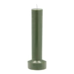 Villa Collection - Styles kubbelys 8x23 cm parafin/stearin dark green