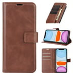 NEINEI Flip Case for OPPO Find X3 Neo, Leather Folio Wallet Cover with [Cash/Card Slots] [Viewing Stand] [Magnetic Closure],Premium PU/TPU Shockproof Phone Case,Brown