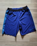 Mens Nike Dri-Fit Football Shorts Sz M Blue Navy 693486 458 New
