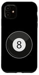 Coque pour iPhone 11 Joueur de billard classique Magic 8 Huit Ball pour adultes et enfants