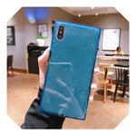 Glitter Square Case For Iphone 11 Pro Max 8 7 6 6s Plus X Silicone Soft Tpu Girl Cover Case For Iphone XS MAX XR SE Conque-Blue 1-for iphone XR