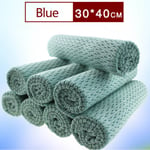 Multi-purpose Dishcloth Cleaning Towel Cloth Absorbent Towels Blue 30cm*40cm