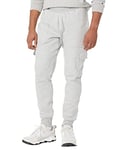 Champion Men's Reverse Weave Cargo Jogger, Pants, Oxford Gray C Logo, Large