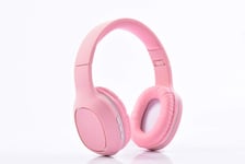 Head-mounted Card Phone Small Wireless Bluetooth Headset Stereo Headphones(Black) Ou Rui Ka Ke Ji (Color : Pink)