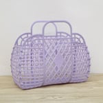 Löstagbar duschkorg Plast badkorg Badrum Hollow Wa Purple one size