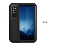 Fantasy Life Love Mei Powerful Case for Samsung Galaxy A41,Shockproof Waterproof Aluminum Metal Silicone Case(Black)