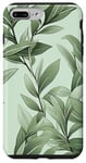 iPhone 7 Plus/8 Plus Sage green Leaves Botanical Plant Line Art Wildflower Floral Case