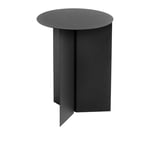 HAY - Slit Table Round High - Black - Black - Svart - Sidobord - Metall