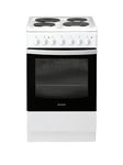 Indesit Is5E4Khw 50Cm Electric Solid Plate Single Oven Cooker - White