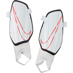 NIKE NK CHRG GRD Shin Guards - White/White/(Laser Crimson), Small