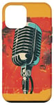 Coque pour iPhone 12 mini Microphone vintage musique rétro chanteur audio