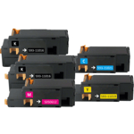 Epson Set Plus BK 0611 + 0612 + 0613 + (2 x) 0614 (C13S050611, C13S050612, C13S050613, C13S050614). Kompatibla tonerkassetter (ej Epson original). Aculaser C1700/C1750/CX17.