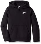 Nike B NSW Hoodie PO Club Sweat-shirt Garçon, Black/White, S (128-137 CM)